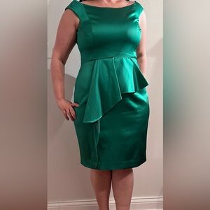 Emerald green cocktail dress